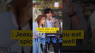 Mijoo and Somin said that handsome guys cant eat spicy food but Jeasuk loves it [upl. by Inad368]