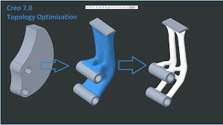 Creo 7 Topology Optimization  Creo Tutorial [upl. by Klarrisa]