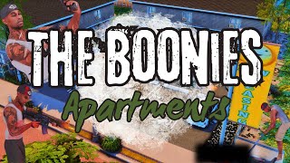 The Boonies Apartments  The Sims 4 Build Tour  Collab W BBWSimmerVibes [upl. by Chafee]