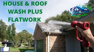 House amp Roof Wash with the AR45 Gas Roof Pump [upl. by Nnyllatsyrc]