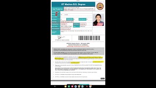 Important Point In Hall Tickets For Electronics System iitmadras [upl. by Couture]