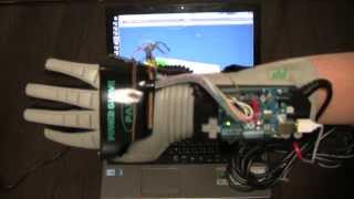 Pax Power Glovefor NES  MPU9150  Arduino Uno  Unity [upl. by Maurise]