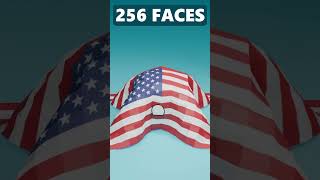 🇺🇸 USA Flag Cloth Simulation blender shorts simulation america [upl. by Mccomb]