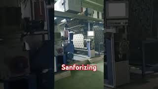 Sanforizing ProcessTextile Finishing shorts machine factory [upl. by Amalia64]