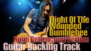 Nuno Bettencourt  Flight Of The Wounded Bumblebee Guitar Backing Track [upl. by Abrahan]