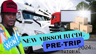 How To Pass The New Missouri CDL PreTrip Class A 2024 Tutorial Semitruck CDL Pretrip [upl. by Janyte126]