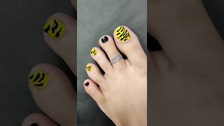 Easy toe nailart at home nailart easytoenailart toenailart toenails shorts youtubeshorts [upl. by Keon91]