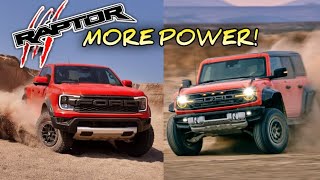 Bronco and Ranger Raptors get HUGE Power increases [upl. by Sej]