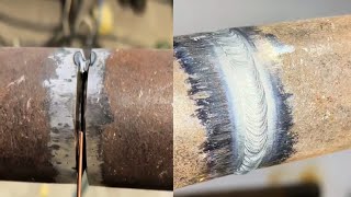 5G small tube welding test [upl. by Neyrb]