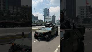 Kendaraan Tempur Kopasgat di Jalanan Ibu Kota Persiapan HUT TNI Bersama Rakyat 🚛🇮🇩 [upl. by Aura66]