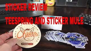 MOTORCYCLE COMMUNITY STICKER REVIEW TEESPRING AND STICKER MULE [upl. by Cindelyn]