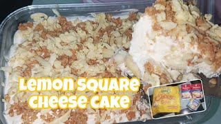 Lemon Square Cheese Cake  No Bake Cake [upl. by Jumbala]