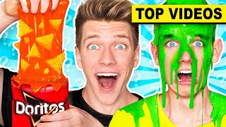 CRAZIEST MYSTERY WHEEL Of SLIME Challenges How To Make Funny Satisfying DIY Slimes  Collins Key [upl. by Bogusz]