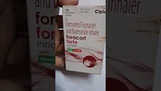 FORACORT FORTE INHALER  USES AND BENEFITS  INHALER  MEDICIN [upl. by Nodnal34]