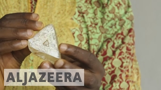 Sierra Leone 709carat diamond to be auctioned off [upl. by Eelarat]