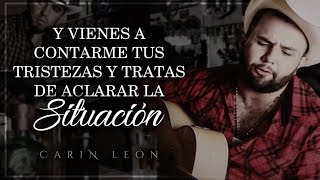 LETRA TÚ LO DECIDISTE  Carin León Lyric Video [upl. by Rebmik]