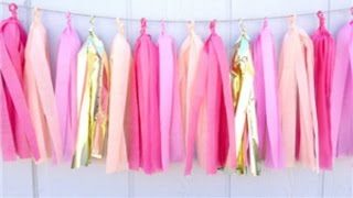 DIY GUIRNALDA TASSELS PARA DECORAR TUS FIESTAS  Marleny Crisostomo [upl. by Alien804]