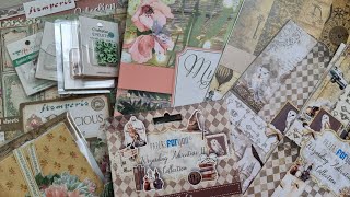 XL Haul  Bastel  Haul  Papier  Designpapier  PAPIER  Alles fürs Junk Journal [upl. by Idalia]