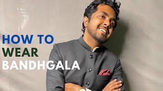 Bandhgala 3 ways to wear  Bandhgala suit for men  Black Bandhgala Suit [upl. by Meggi]