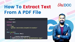 How To Extract Text From a PDF file in Go using UniPDF [upl. by Vorster]