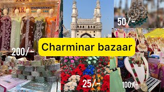 Charminar Bazaar  Laad Bazar  Shopping Vlog  Hyderabad  Deekshavlogs [upl. by Ahselrak]