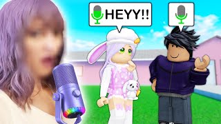 Playing ROBLOX VOICE CHAT For The FIRST TIME Roblox [upl. by Nesnar]