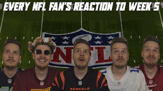 Every NFL Fans Reaction to Week 5 [upl. by Yancey]