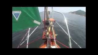 Custom Sail on a North Sea 27 Sailboat [upl. by Hefter]