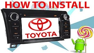 Volsmart Android 51 Car Stereo Radio for Toyota Tundra installation 12 [upl. by Adia866]