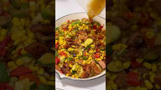 Kielbasa sausage vegetable skillet kielbasa dinneridea [upl. by Malti]