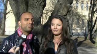 Exclusive interview with AySel amp Arash AZE 2009 [upl. by Eyssej464]