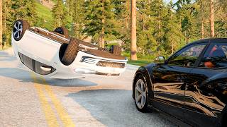 Satisfying Rollover Crashes 08 🔥 BeamNG Drive [upl. by Walls]