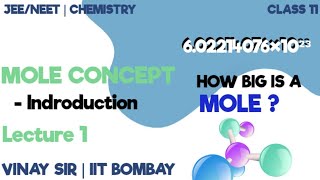 Vinay Sir  Mole Concept 01  Introduction Moles Number of molecules relationships [upl. by Gabrielli]