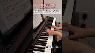 Prelude in C Minor by Bach Piano pianodiary pianoprogress pianopractice piano ピアノ [upl. by Susann]