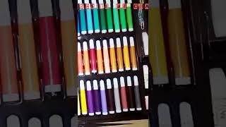 Coloring art kit unboxing colors art markers subscribemychannel [upl. by Nhepets]