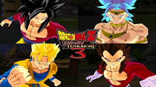 Dragon Ball Z Budokai Tenkaichi 3  All Ultimate Attacks 4K 60FPS [upl. by Mareld271]