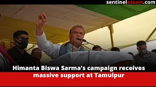 Himanta Biswa Sarma’s campaign receives massive support at Tamulpur [upl. by Crin]