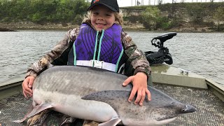 6 Year Old Catches Monster Fish Bigger Than Him [upl. by Drofnil]