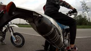 Fantic 125 4t sound Scalvini exhaust GoPro hero 3 [upl. by Ahsait251]