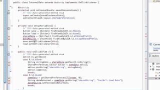 Android Application Development Tutorial  98  File Output Stream for Internal Storage [upl. by Hoj]