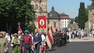 Fronleichnam Fulda 2022  Die Prozession am Domplatz in voller Länge [upl. by Brottman858]