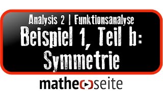 Kurvendiskussion Beispiel 1b Funktion auf Symmetrie untersuchen  A1901 [upl. by Eyak184]