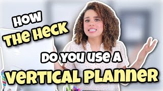 USING A PLANNER How to use a VERTICAL Planner Ideas YOU can implement TODAY [upl. by Nyrem]