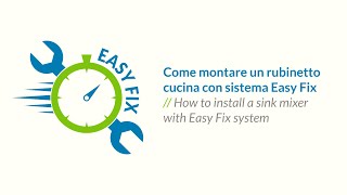 Teorema Tutorial  Come installare un rubinetto cucina con sistema Easy Fix [upl. by Suaeddaht]