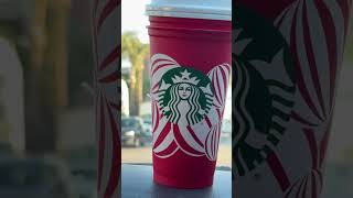 Free Christmas cup at Starbucks [upl. by Eelirem]