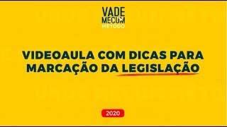 Vade Mecum Método Tradicional 2020 Videoaula com dicas para marcação da legislação [upl. by Madigan194]