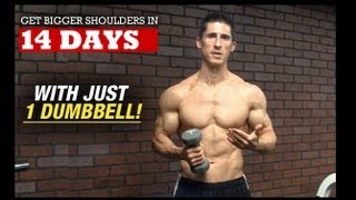 Bigger Wider Shoulders in 14 DAYS With 1 DUMBBELL [upl. by Derej]