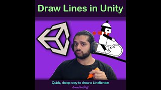 Drawing Lines in Unity in 60 seconds  LineRenderer and EdgeCollider2D [upl. by Nnitsuj]