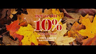 Ad ottobre extra 10 di sconto dal prezzo outlet 50 [upl. by Neeli]