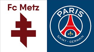 Metz vs PSG Highlights Goals  Ligue 1 202324  eFootball PES 2021 [upl. by Harbison]